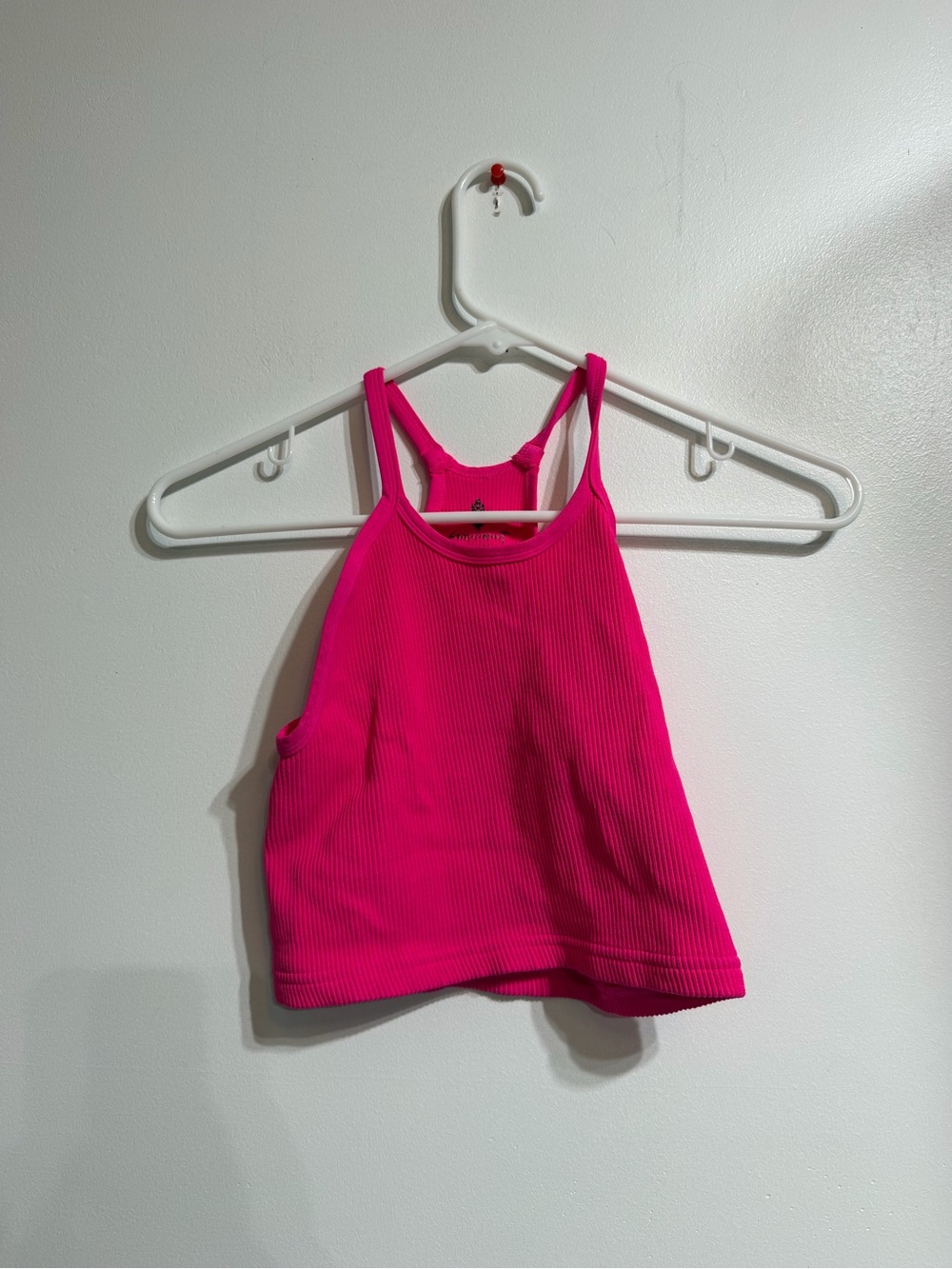 FP Movement Hot Pink Good Karma Running Tank Top XS/S Ribbed Athletic Cropped